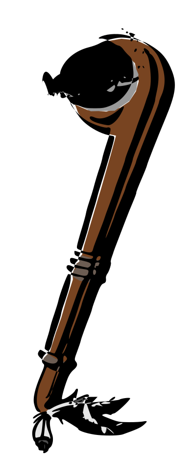 Ball Head War Club clipart