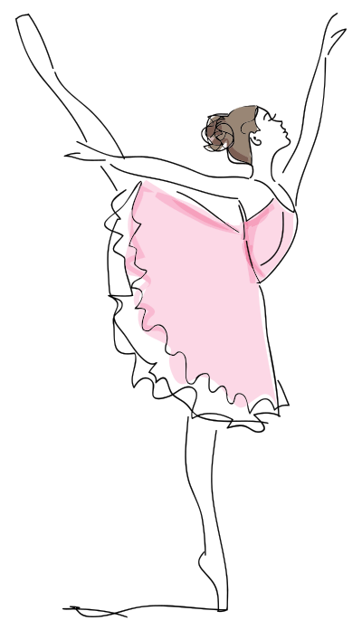 Ballerina Sketch clipart