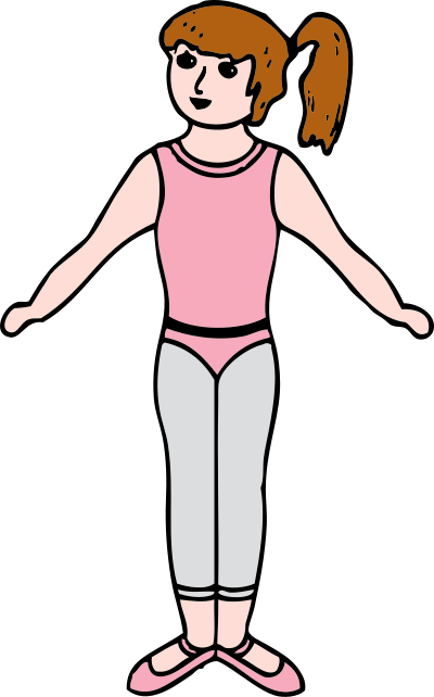 Ballet girl clipart