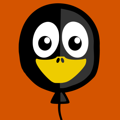 Balloon Penguin clipart