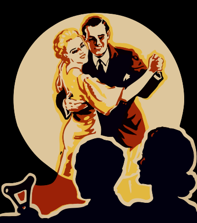 Ballroom dancers clipart