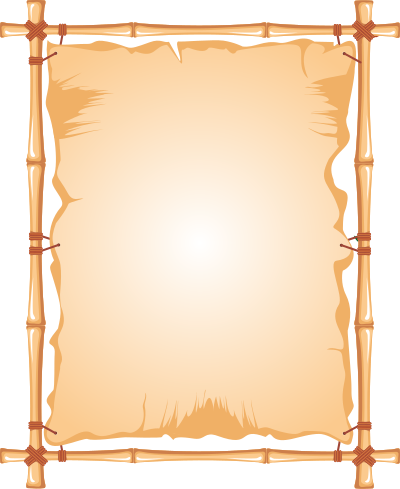 Bamboo frame clipart