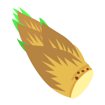 Bamboo shoot clipart