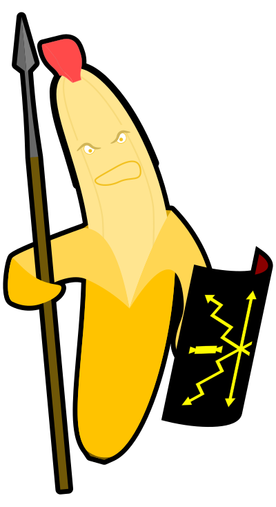 Banana Warrior clipart