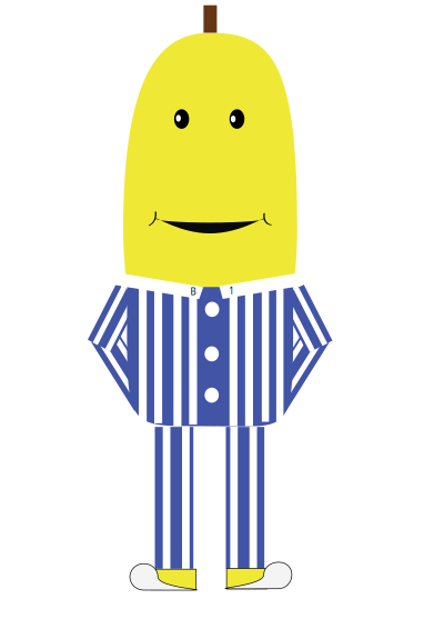 Bananas In Pyjamas by Tay Chi Kian 2-3 clipart