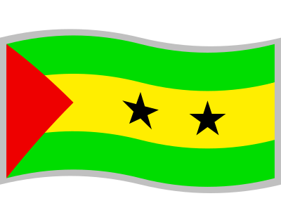 Bandeira de São Tomé e Príncipe clipart