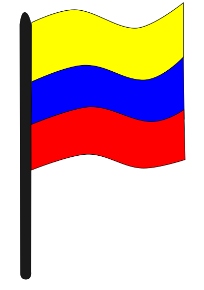 Bandera colombiana clipart