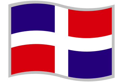 Bandera de la República Dominicana clipart