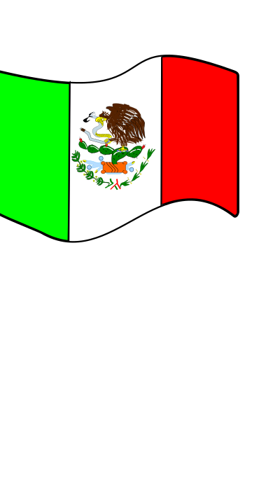 Bandera Mexicana clipart