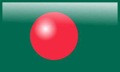 Bangladesh Glossy Flag III clipart