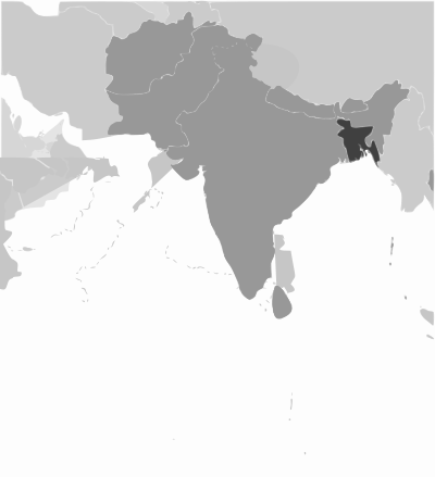 Bangladesh location clipart