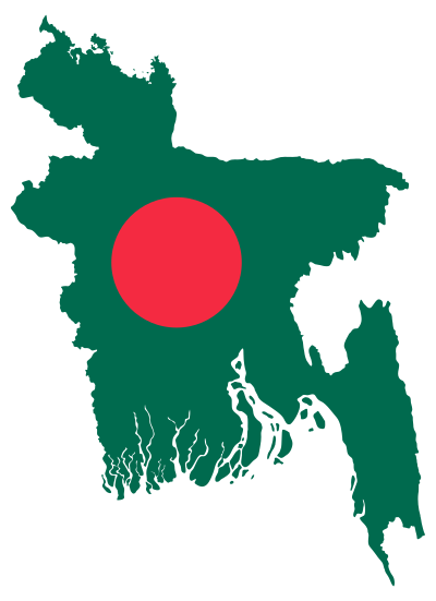 Bangladesh Map Flag clipart