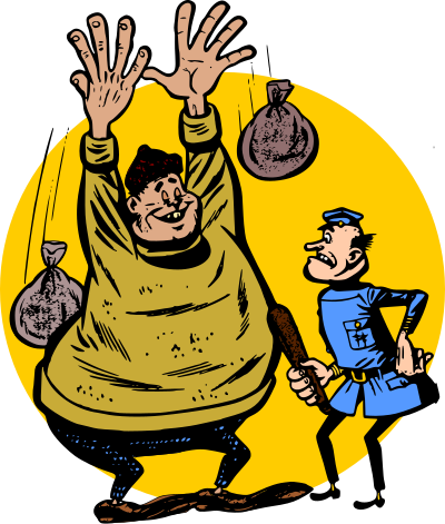 Bank Robber - Busted clipart