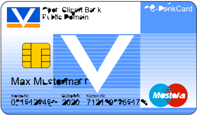 Bankcard with Text clipart
