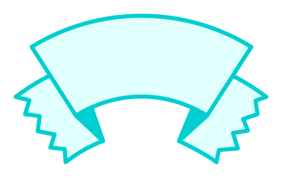Banner curved and torn clipart