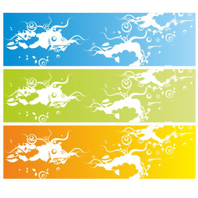Banner with abstract background clipart