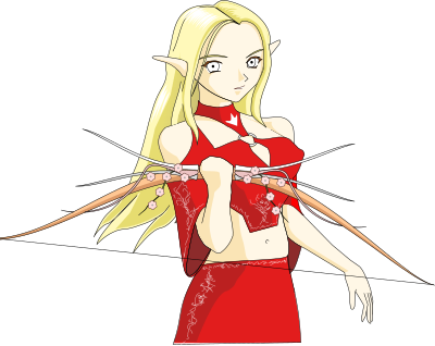 Banshee elven archer clipart