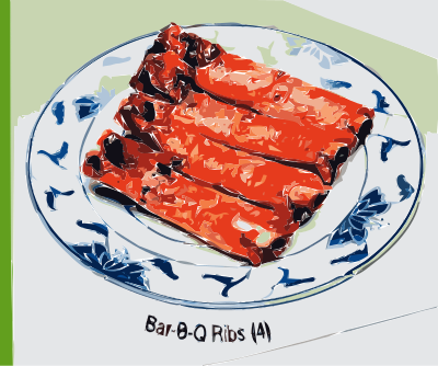 Bar-B-Q Ribs (BBQ Ribs) clipart