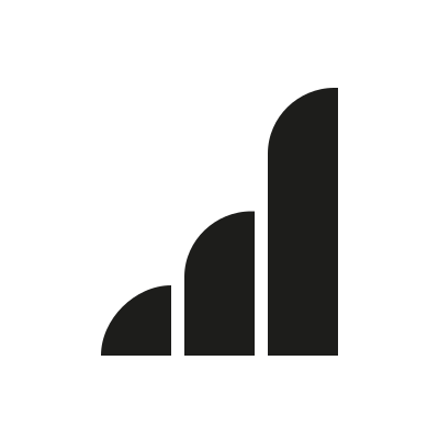 Bar graph icon clipart