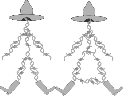 Barb and Bob Wire clipart
