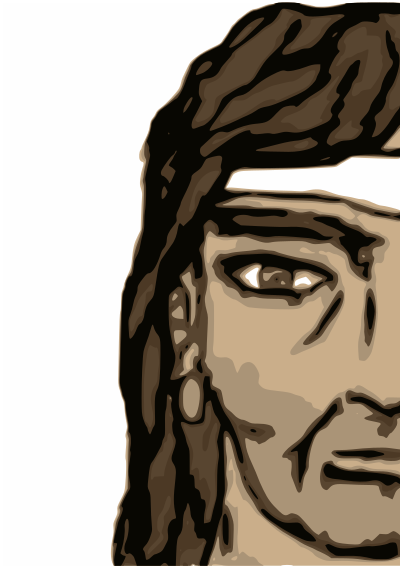 Barbarian Half Head clipart