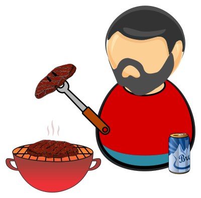 Barbecue guy clipart