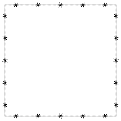 Barbed Wire Frame Border clipart