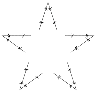 Barbed Wire Star clipart