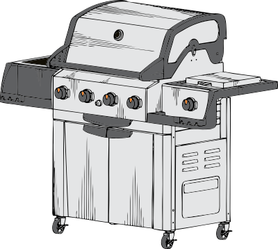 Barbeque grill clipart