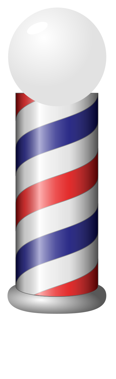 Barber pole clipart
