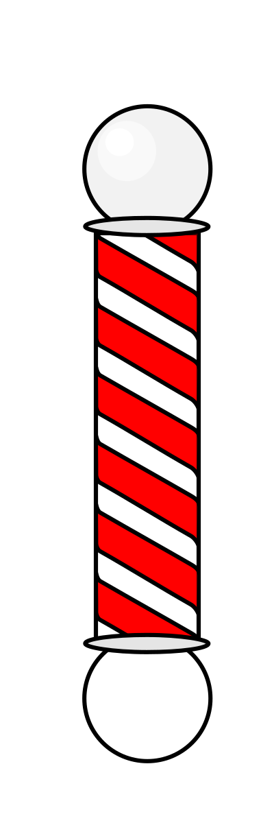BarberShop Pole 1 SMIL Animation clipart