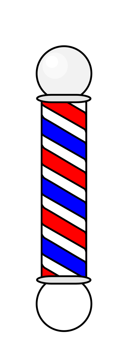 BarberShop Pole 2 Animation clipart