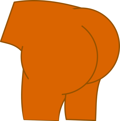 Bare Bum clipart