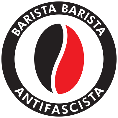 Barista Antifascista coffee bean clipart