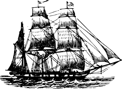 Bark (ship) clipart