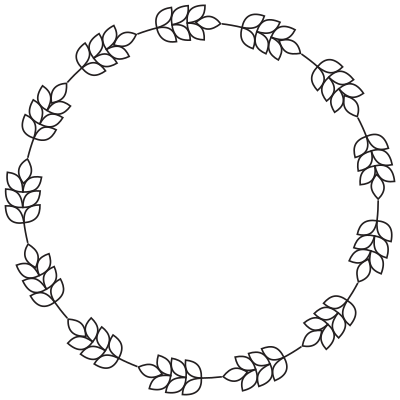 Barley Frame Large clipart