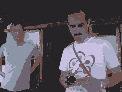 Barry and Bassel with Camera clipart