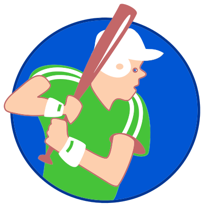 Baseball Boy Icon clipart