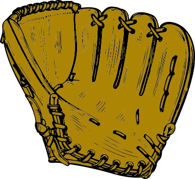 Baseball glove clipart