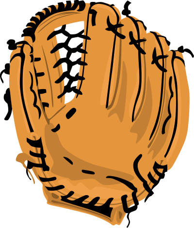 Baseball glove clipart