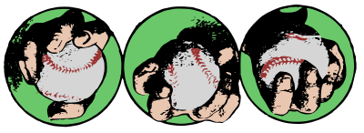 Baseball in a Hand clipart