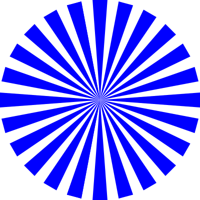 Basic Blue Star Burst clipart