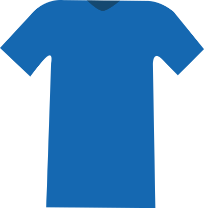 Basic blue T-shirt clipart