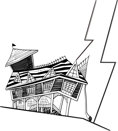 Basic Crooked House clipart