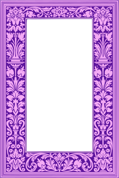 Basic Floral Frame - Colour Remix clipart