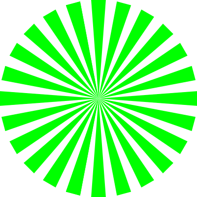 Basic Green Star Burst clipart