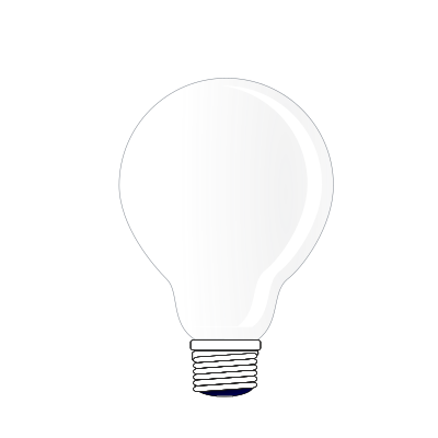 Basic light bulb clipart