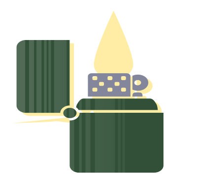 Basic Lighter - Green clipart