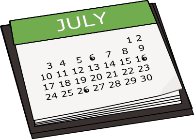 Basic Month Calender clipart