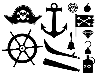Basic pirate pack clipart